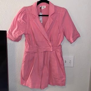 NWT Sun and Moon Hot Pink Utility Romper